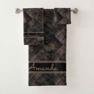 Conjunto De Toalhas Conselhos antigos, madeira velha, madeira envelhec