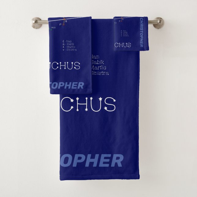Conjunto De Toalhas Constelação Zodiacal Ofiúco (Insitu)