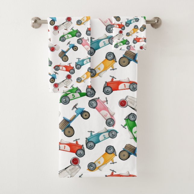 Conjunto De Toalhas Contando Carros Crianças  (Insitu)