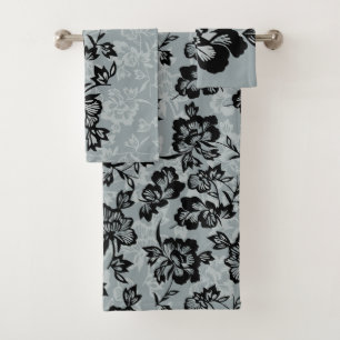 Conjunto De Toalhas Coordenadas florais havaianas do vintage de