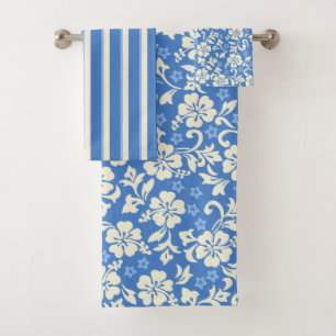 Conjunto De Toalhas Coordenadas Hibiscus Havaianas de Kapalua Pareau -