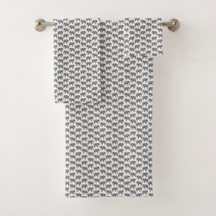 Conjunto De Toalhas COR DE FUNDO PERSONALIZADA DO Padrão de Elefante