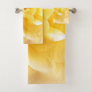 Conjunto De Toalhas Cor de Luz Maciça Rosa Amarelo Branco