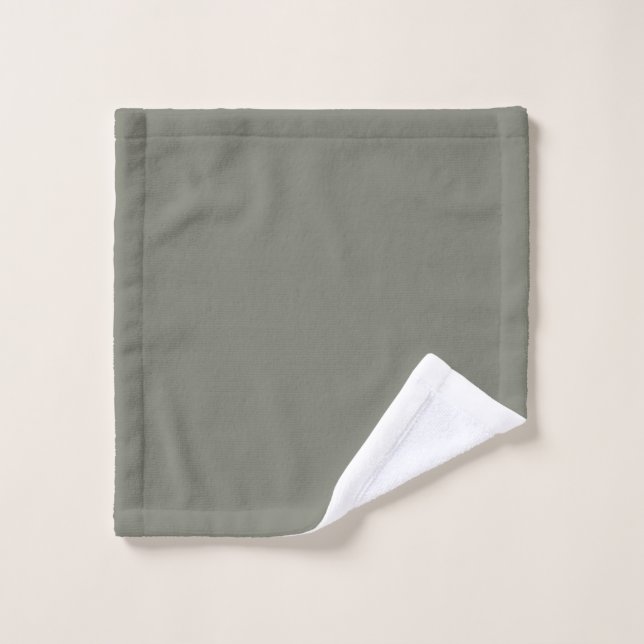 Conjunto De Toalhas Cor Neutra de Cor Sólida Subtom Verde 2026 COTY (Pano de lavar)