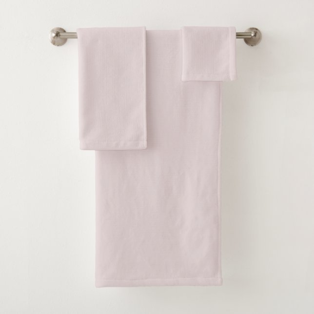 Conjunto De Toalhas Cor Rosa Sólida Bailarina  (Insitu)