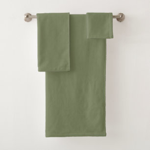 Conjunto De Toalhas Cor Sálida Verde Sage