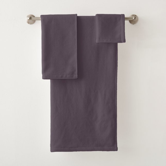 Conjunto De Toalhas Cor Sólida do Taupe Puro (Insitu)