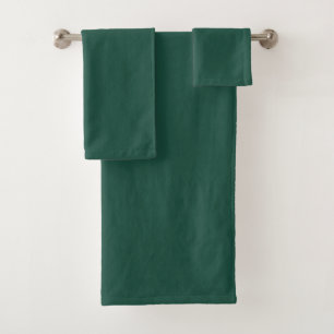 Conjunto De Toalhas Cor sólida verde Brunswick