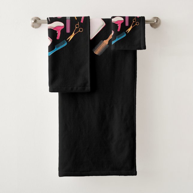 Conjunto De Toalhas Coração da Ferramenta Hairdresser Hairstylist (Insitu)