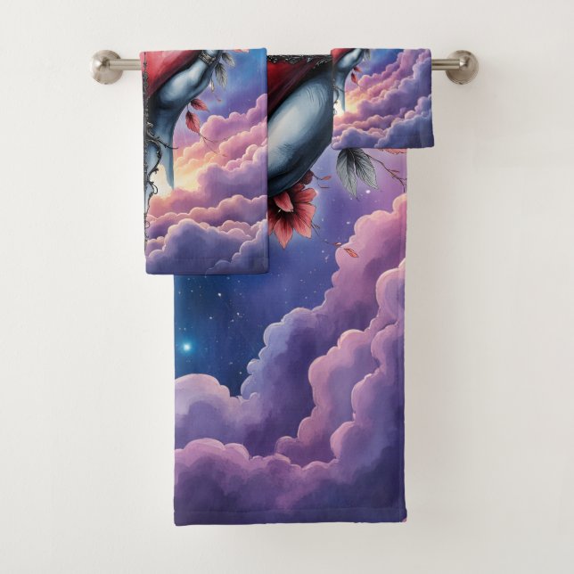 Conjunto De Toalhas Coração da Magia Silenciosa (Insitu)