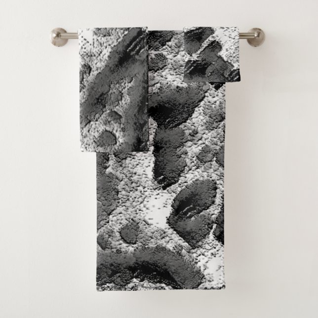 Conjunto De Toalhas Coral com cor preta e branca (Insitu)