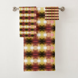 Conjunto De Toalhas Coral E Colorido