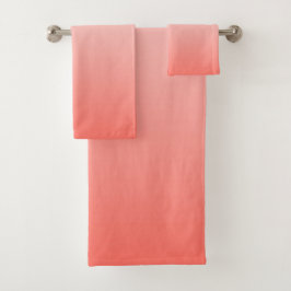 Conjunto De Toalhas Coral vivo OMBRE