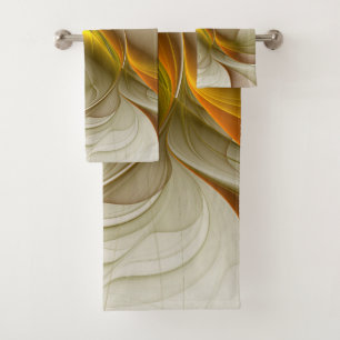 Conjunto De Toalhas Cores de metais de Precioso, arte fractal Abstrato