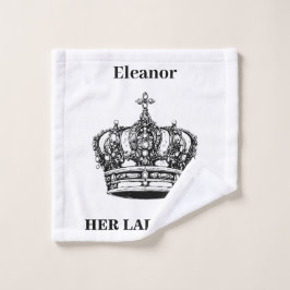 Conjunto De Toalhas Coroa Divertida e Humorística Personalizada Sua Se