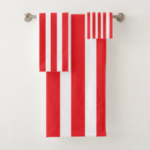 Cortina de Chá Vermelho e Branco Clássica