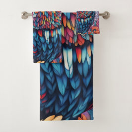 Conjunto De Toalhas Coruja Art Drawing