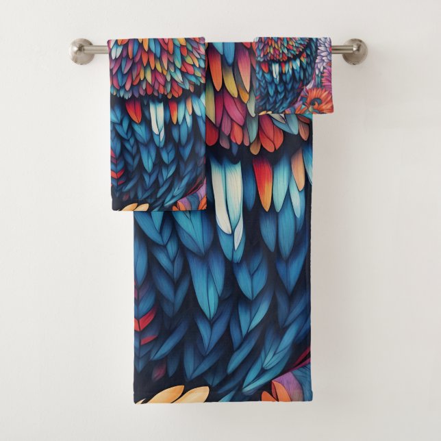 Conjunto De Toalhas Coruja Art Drawing (Insitu)