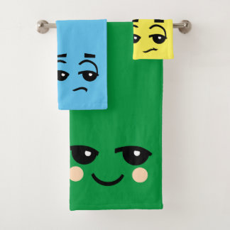 CONJUNTO DE TOALHAS COSTAS ROSTAS PRIMEIRO COLORIDAS TOWEL SET
