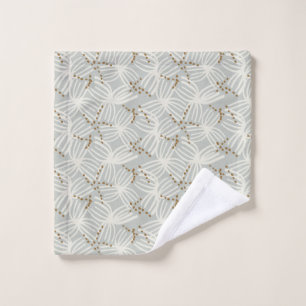 Conjunto De Toalhas Costeiro minimalista boêmio abstrato - azul empoei