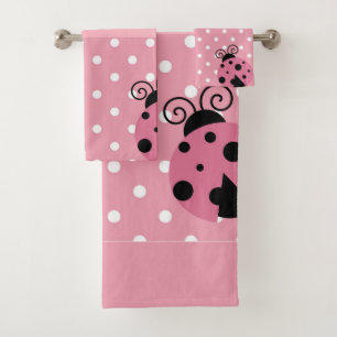 Conjunto De Toalhas Costume cor-de-rosa do joaninha