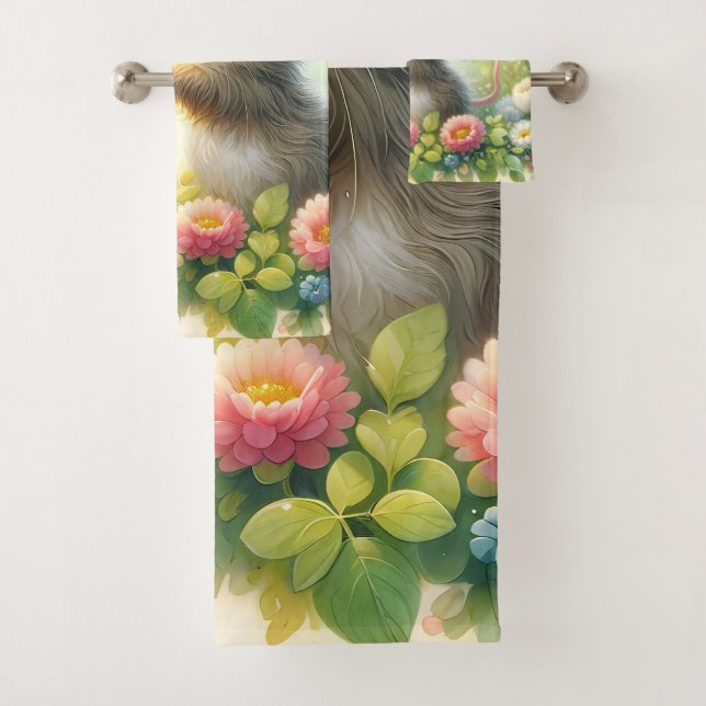 Conjunto De Toalhas Cottage Mouse Love Letter Meadow (Insitu)