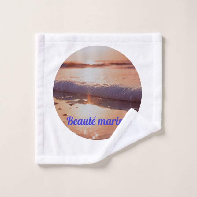 Conjunto De Toalhas Coucher de soleil beauté marine (Pano de lavar)