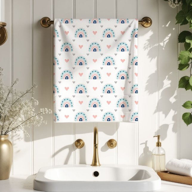 Conjunto De Toalhas Cozy Rainbow Towels Boho Gift for Little Ones (Cozy Rainbow Towels Boho Gift for Little Ones)