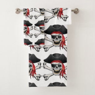 Conjunto De Toalhas Crânio do pirata