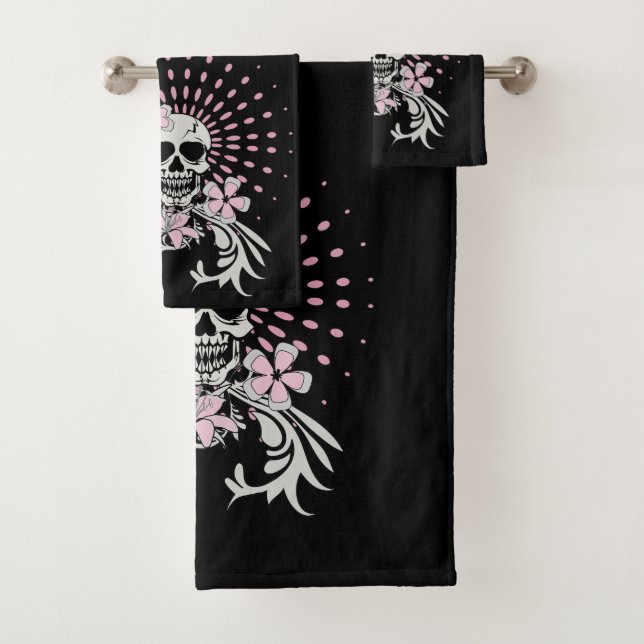 Conjunto De Toalhas Crânio do vintage (Insitu)