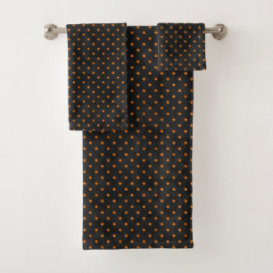 Conjunto De Toalhas Crânios Laranja e Série de Girassóis Design 10