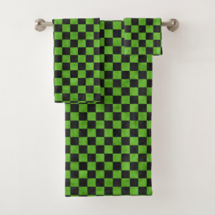 Conjunto De Toalhas Crânios Verdes e Série de Girassóis Design 9