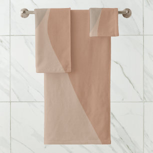 Conjunto De Toalhas Creme neutro Elegante Na moda