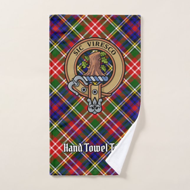 Conjunto De Toalhas Crestão do Clã Christie sobre Tartan (Toalha de mão)