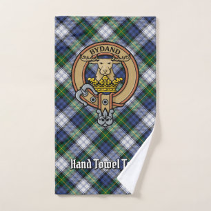 Conjunto De Toalhas Crestão do Clã Gordon sobre Tartan de Gala