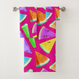 Conjunto De Toalhas Criação de Padrão de Melancia 9