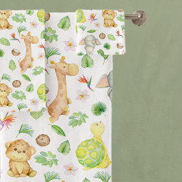 Conjunto De Toalhas Crianças Adoráveis De Animais Da Selva