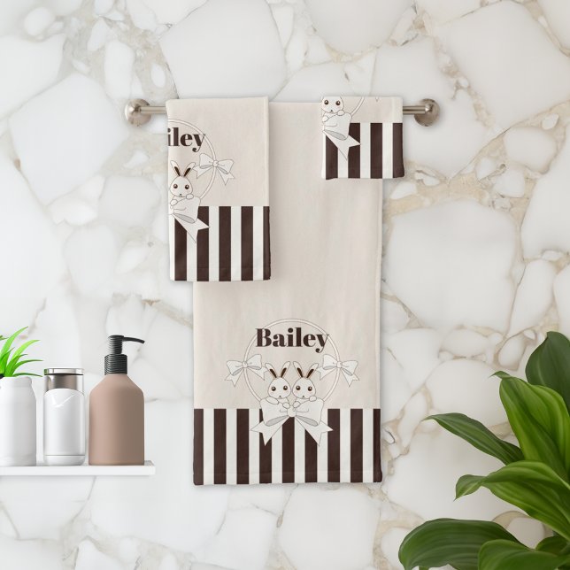 Conjunto De Toalhas Crianças Clássicas Modernas e Clássicas Gêmeas Gêm (Criador carregado)