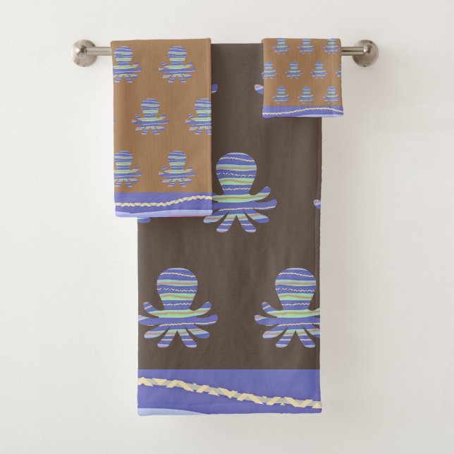 Conjunto De Toalhas Crianças de polvo de areia e bolor de areia (Insitu)