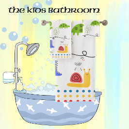 Conjunto De Toalhas Crianças Desenhos Pensados Em Animais