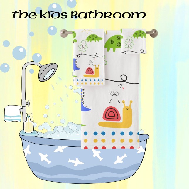 Conjunto De Toalhas Crianças Desenhos Pensados Em Animais (Criador carregado)