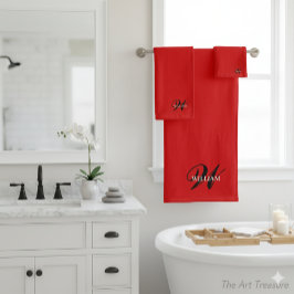 Conjunto De Toalhas Crie Seu Próprio Monograma - Coloração Corresponde