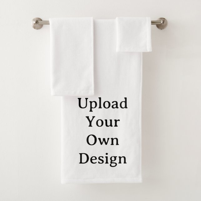 Conjunto De Toalhas Crie Seu Próprio Simples Personalizado (Insitu)