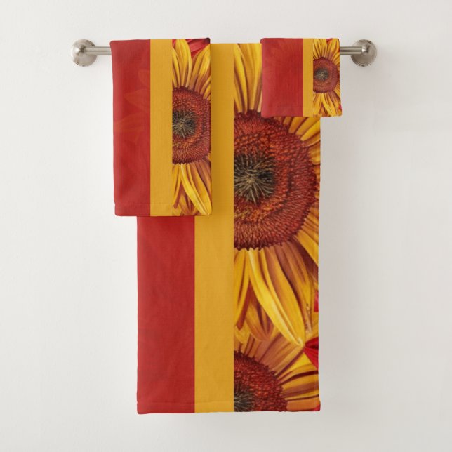 Conjunto De Toalhas Crimson Dourado (Insitu)