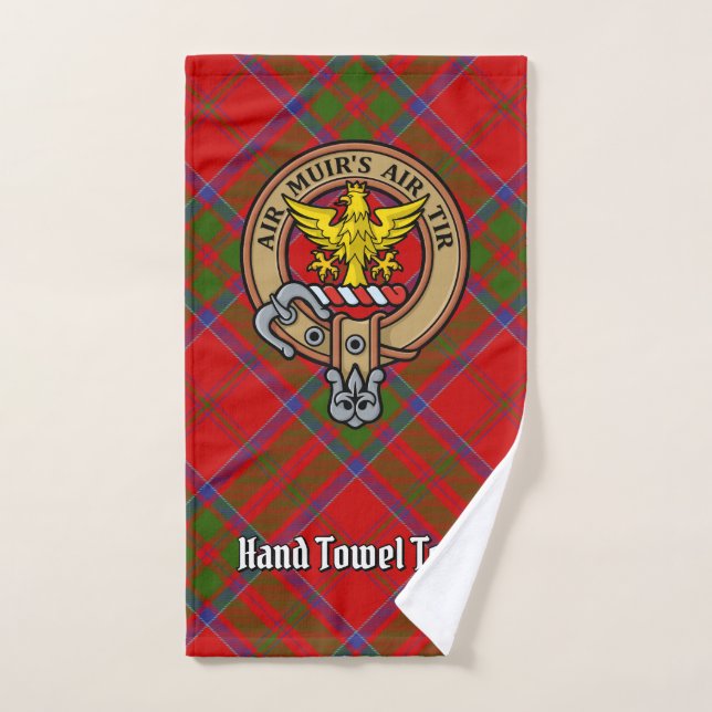 Conjunto De Toalhas Crista do Clã MacDonald de Keppoch sobre Tartan (Toalha de mão)