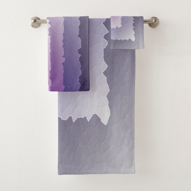Conjunto De Toalhas Cristais roxos (Insitu)