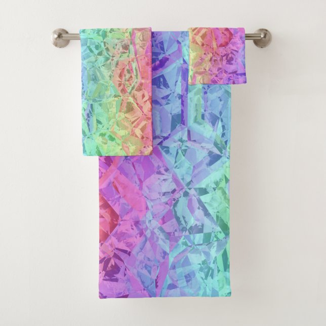 Conjunto De Toalhas cristal de arco-íris congelado : (Insitu)