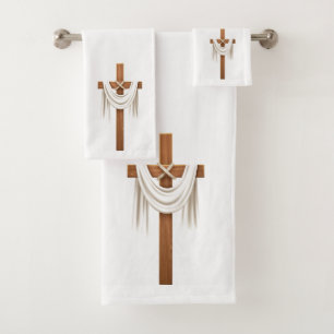 Conjunto De Toalhas Crucifixo
