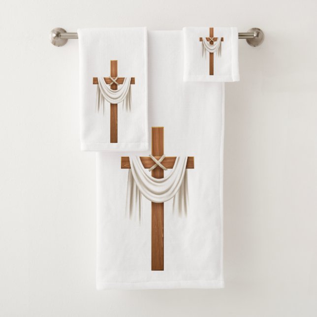 Conjunto De Toalhas Crucifixo (Insitu)