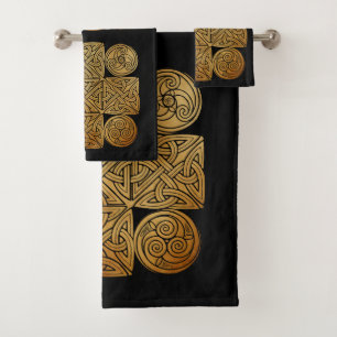 Conjunto De Toalhas Cruz Céltica de Knotwork